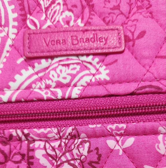 Vera Bradley Pink Quilted Backpack - Picture 3 of 4